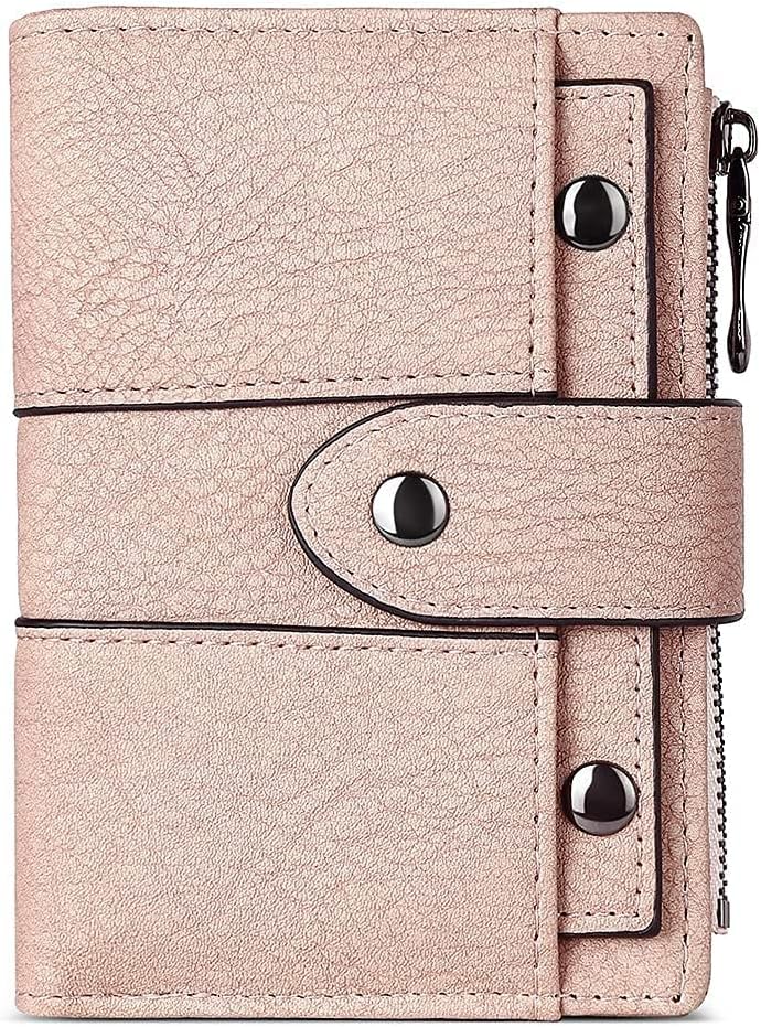CLUCI Small Wallet for Women Leather Slim Womens Wallet Bifold Multi Card Holder Organizer Designer with Removable ID Window - Image 1